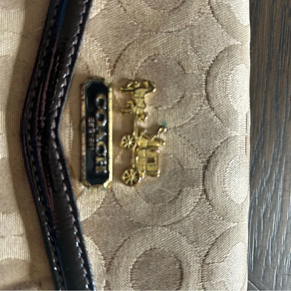 Coach Madison Signature Vintage Canvas Wallet and Checkbook Set - Picture 8 of 13